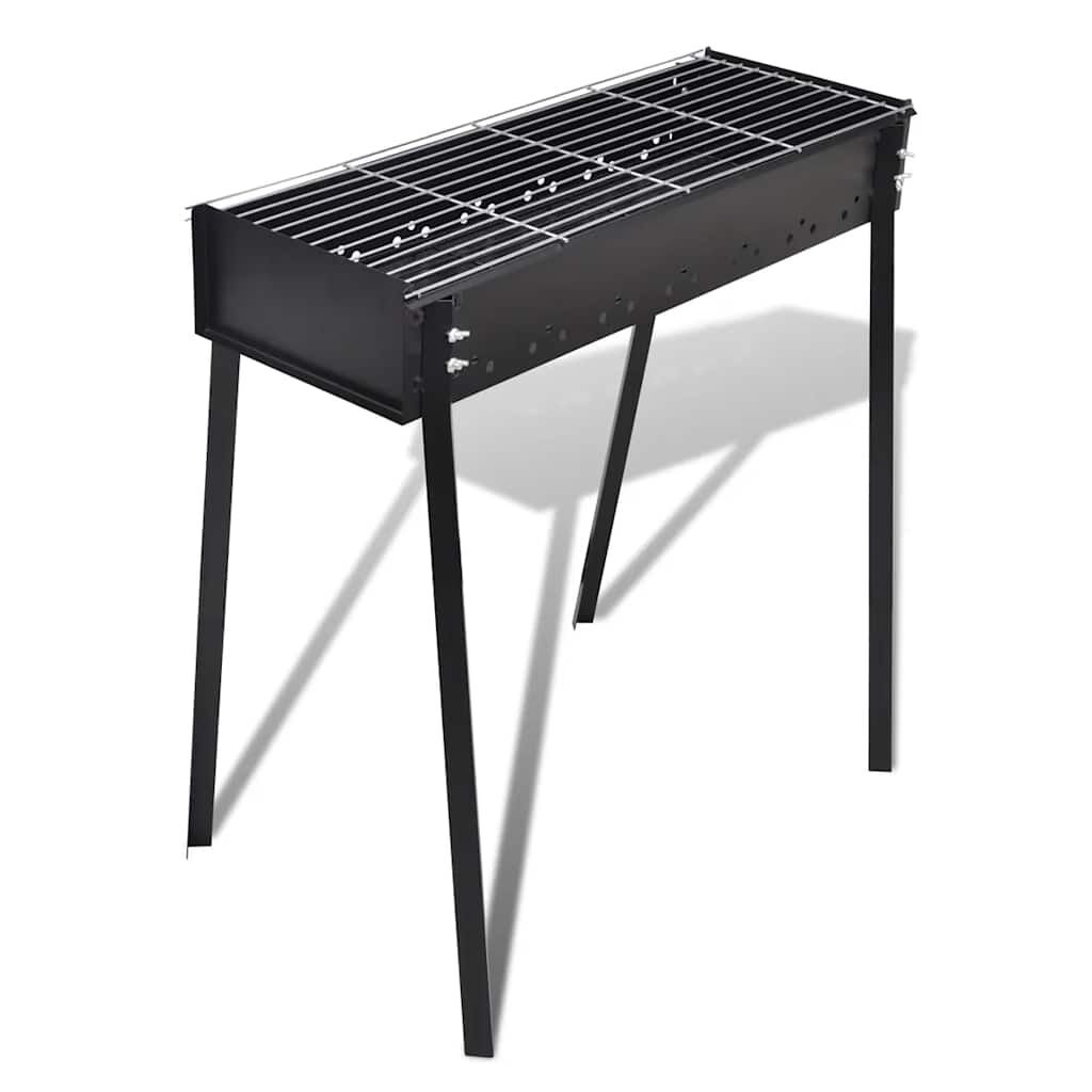 vidaXL Houtskoolbarbecue Staand Vierkant 75x28 cm - 55% Korting