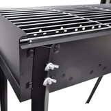 vidaXL Houtskoolbarbecue Staand Vierkant 75x28 cm - 55% Korting