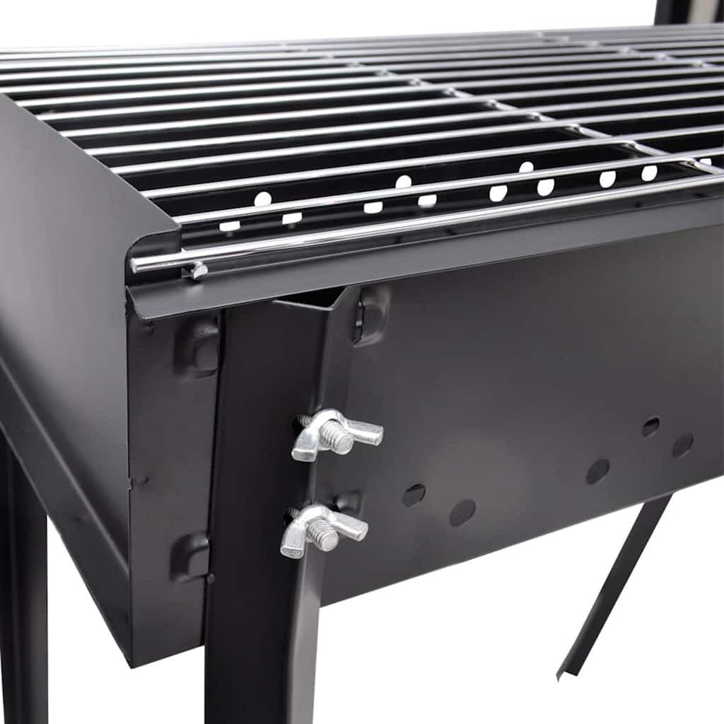 vidaXL Houtskoolbarbecue Staand Vierkant 75x28 cm - 55% Korting