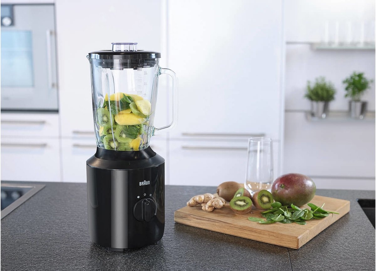 Braun PowerBlend 3 JB3100BK Blender - Zwart | 35% Korting