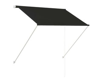 vidaXL Luifel Uittrekbaar 100x150 cm Antraciet - 37% Korting!