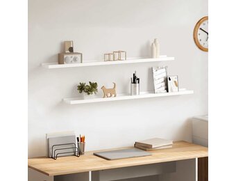 vidaXL Wandschappen 2 stuks Wit (35% korting!)