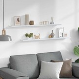 vidaXL Wandschappen 2 stuks Wit (35% korting!)