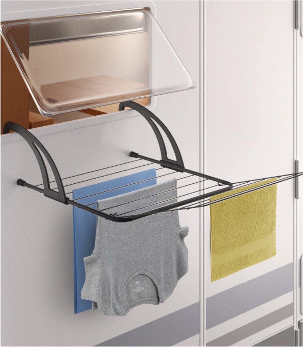 Tomado Seram Hangdroogrek - 7m drooglengte - Matzwart - 32% Korting!