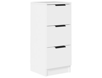 vidaXL Dressoir 30x30x70 cm bewerkt hout wit | 35% Korting