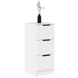 vidaXL Dressoir 30x30x70 cm bewerkt hout wit | 35% Korting