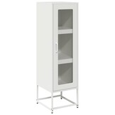 vidaXL Hoge Kast - 36x39x123 cm - Koudgewalst Staal Wit - 55% Korting!