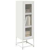 vidaXL Hoge Kast - 36x39x123 cm - Koudgewalst Staal Wit - 55% Korting!