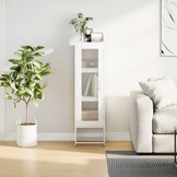 vidaXL Hoge Kast - 36x39x123 cm - Koudgewalst Staal Wit - 55% Korting!