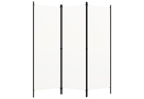 vidaXL Kamerscherm 3 panelen (150x180 cm) - Wit - 64% Korting!