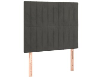 vidaXL Hoofdborden (2 stuks) Fluweel Donkergrijs - 62% Korting!
