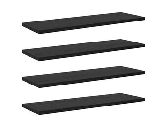 vidaXL Boekenplank Bord (4st.) Zwart - 55% Korting
