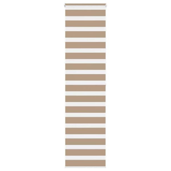 vidaXL Zebra Gordijn 55x200cm Zandbruin - 35% Korting!