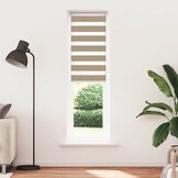 vidaXL Zebra Gordijn 55x200cm Zandbruin - 35% Korting!