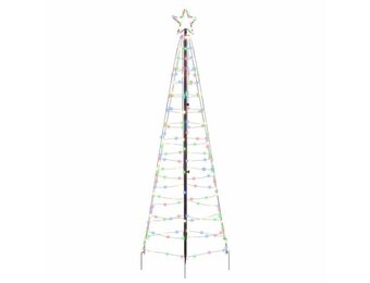 vidaXL LED Kerstboom 250cm Multikleur - 390 LED | -35% Korting