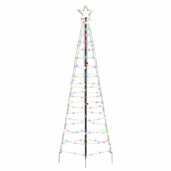 vidaXL LED Kerstboom 250cm Multikleur - 390 LED | -35% Korting