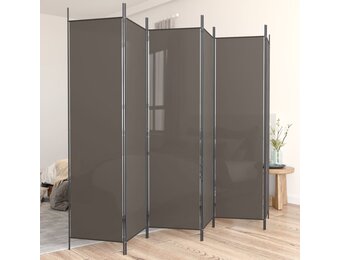 VidaXL Kamerscherm 6 Panelen 300x220cm Antraciet - 60% Korting