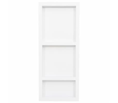 vidaXL Douchenis 3 vakken hoogglans wit - 57% korting!