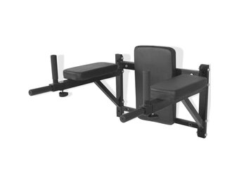 VidaXL Dipstation Fitness Wandmodel - Zwart (35% Korting)