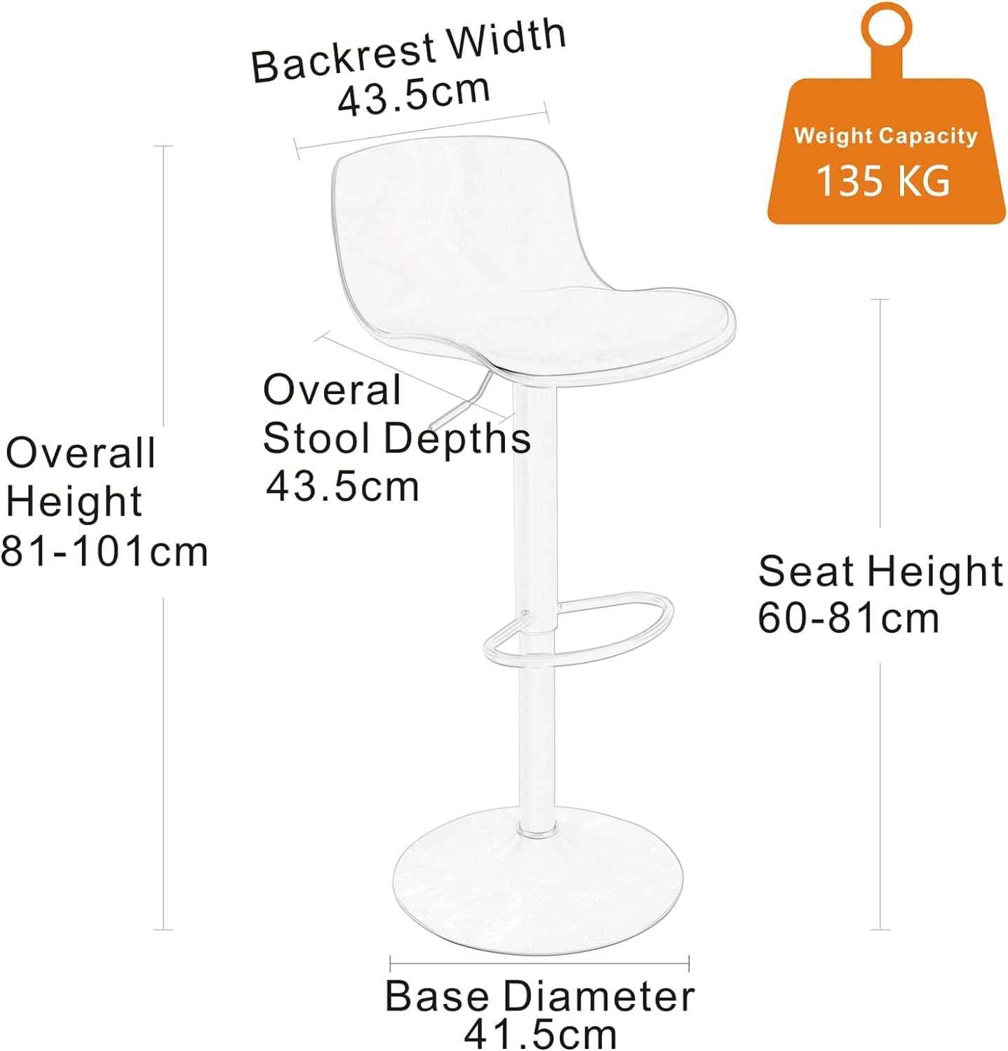 YOUNIKE Bar Krukken Zwart Set van 2 - 30% Korting