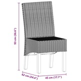 vidaXL Eetkamerstoelen 2x Natuurlijk Rattan Bruin | 62% Korting