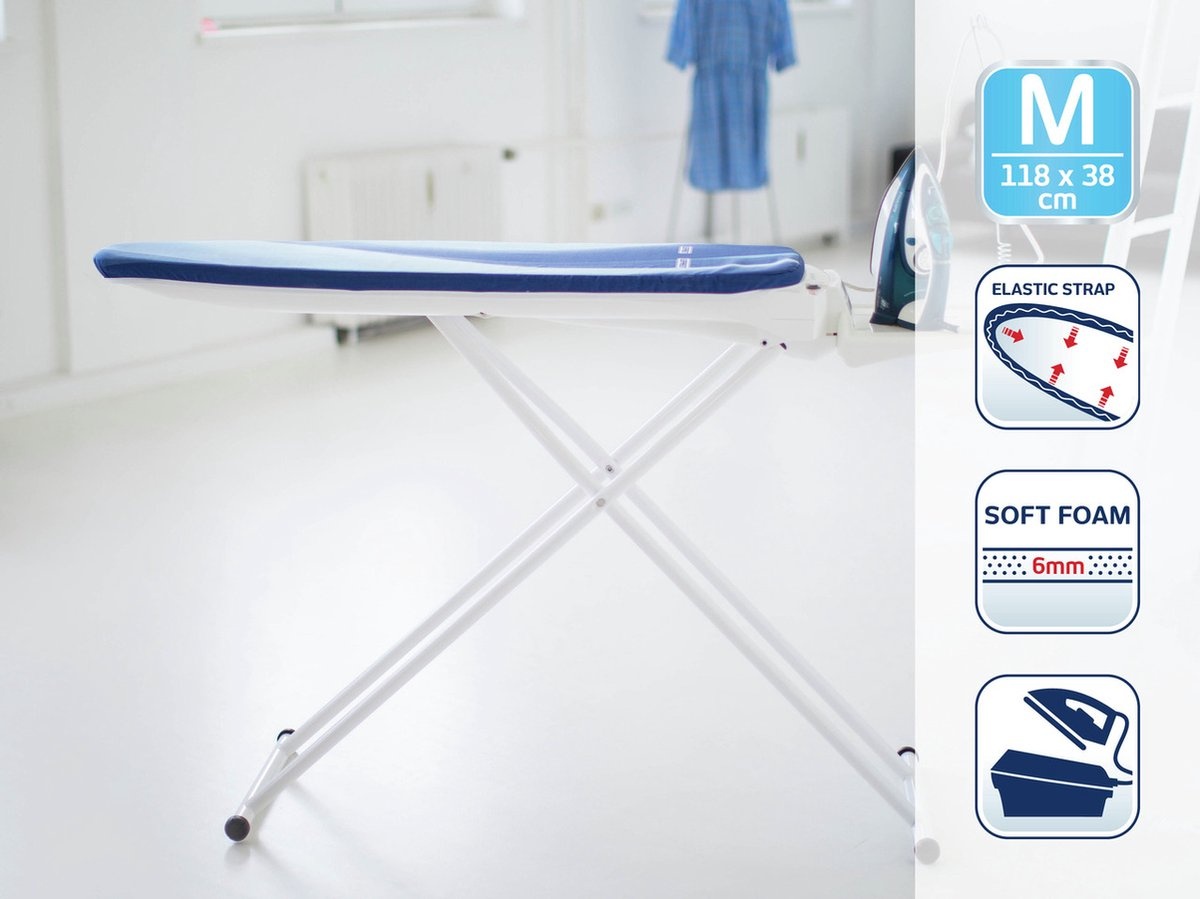 Leifheit Air Active Strijkplankhoes Blauwe Strepen - 35% Korting!