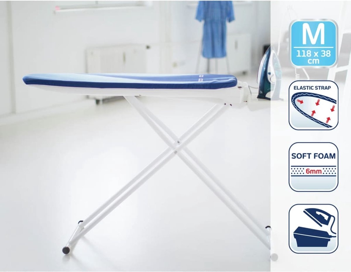 Leifheit Air Active Strijkplankhoes Blauwe Strepen - 35% Korting!