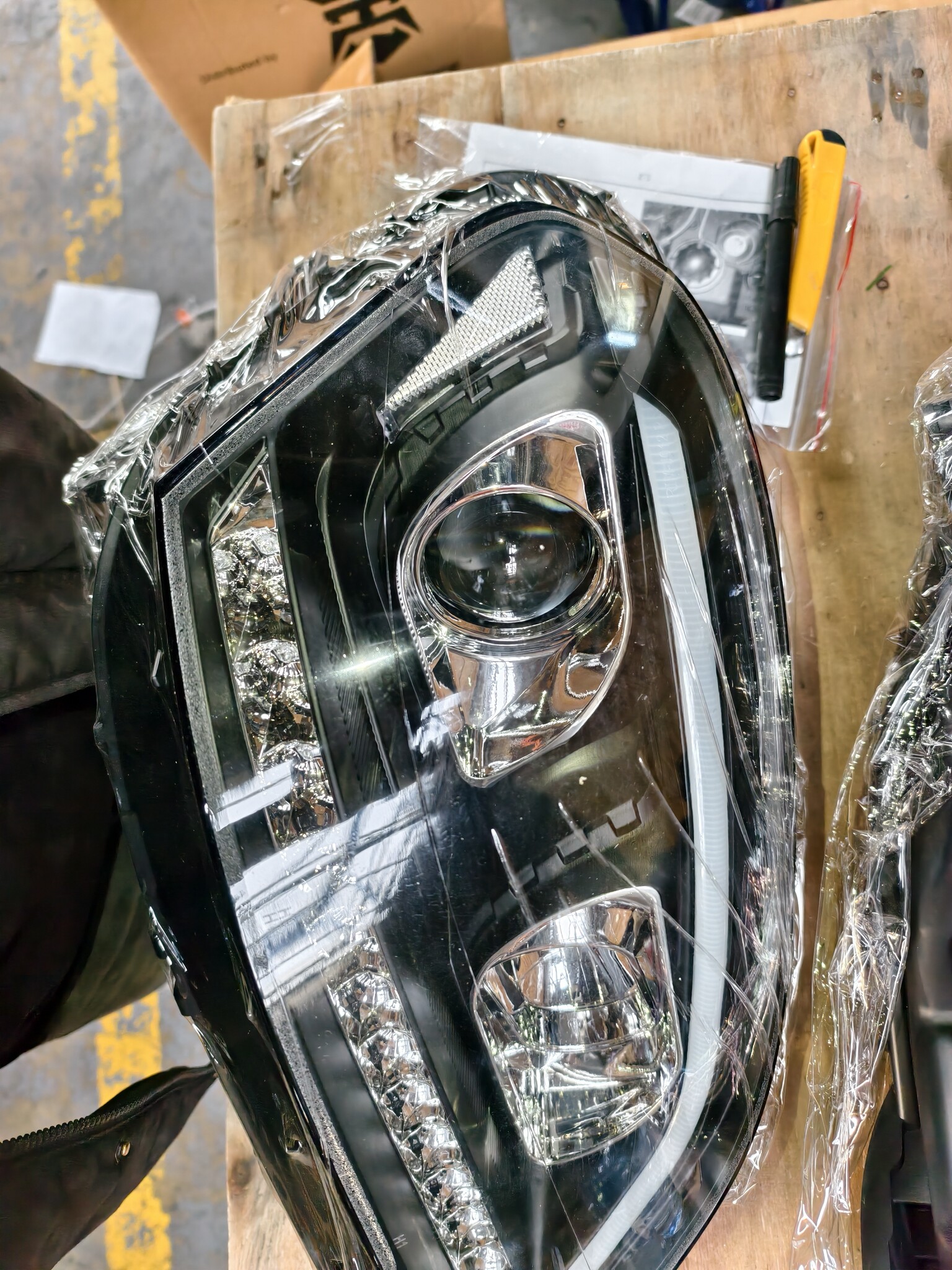 Koplampen Mercedes W164 ML M-klasse (09-11) Zwart - 70% Korting!