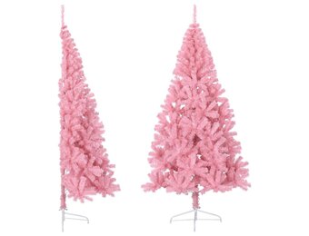 VidaXL Halve Kunstkerstboom Roze - 240cm - 62% Korting!