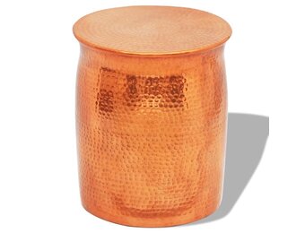 vidaXL Krukje/Bijzettafeltje Aluminium Brons/Koper - 35% Korting!