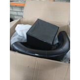 vidaXL Kuipstoel met voetenbankje Kunstleer Zwart - 55% Korting!