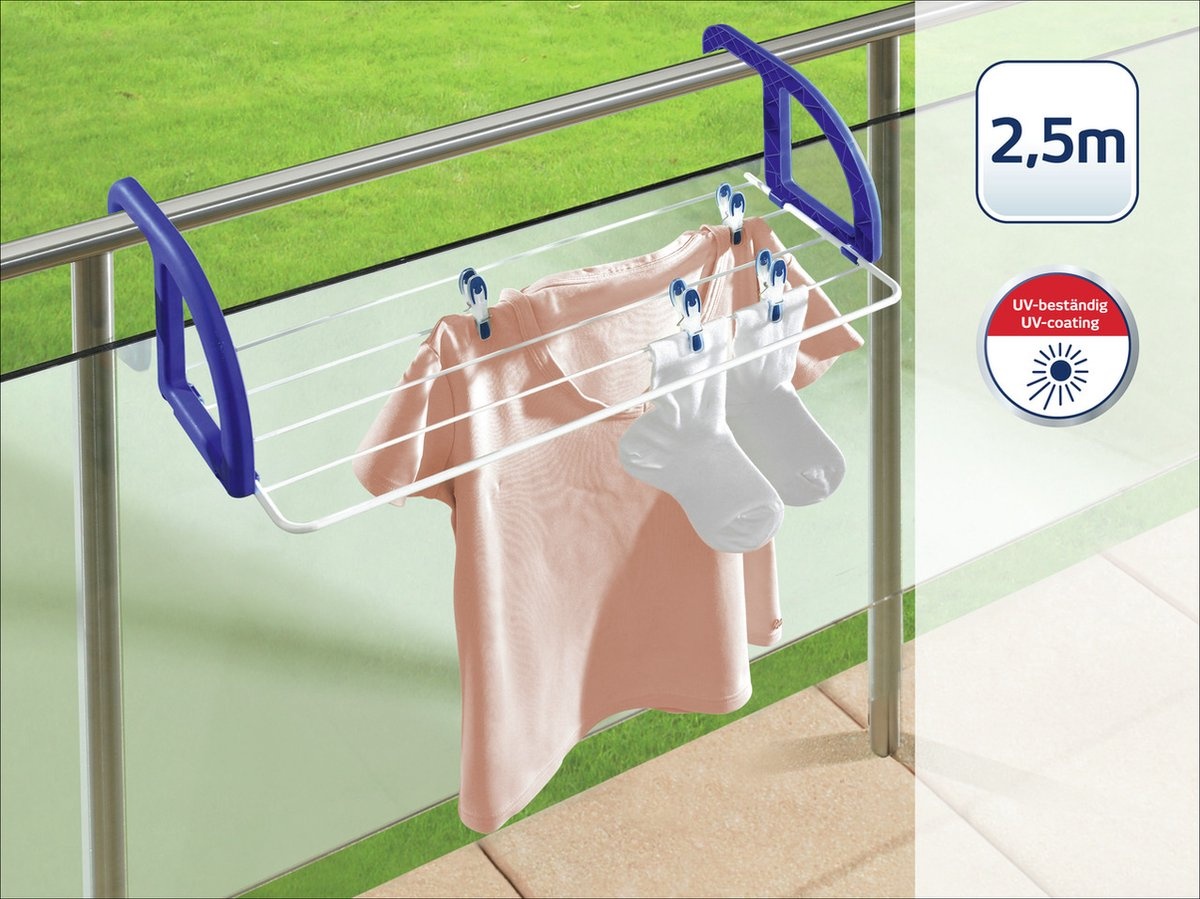 Leifheit Hangdroogrek Classic 25 - 35% Korting! - Wit/Blauw