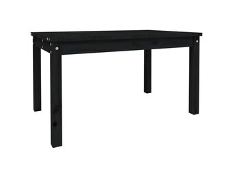 vidaXL Tuintafel Grenenhout Zwart - 82,5x50,5x45 cm | -73%