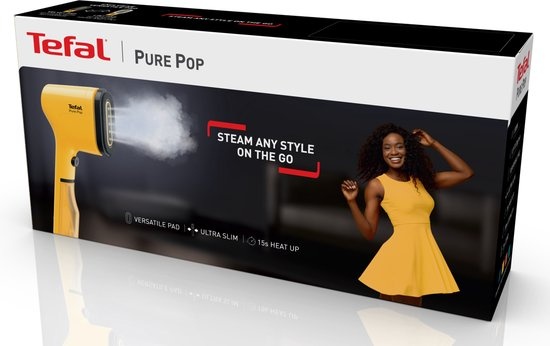 Tefal Pure POP DT2026 Kledingstomer - 1300W - Manhattan Yellow - 35% Korting