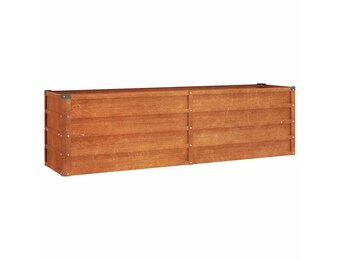 vidaXL Verhoogde Plantenbak Cortenstaal 160x40x45 cm - 60% Korting!
