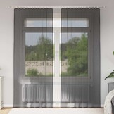 vidaXL Gordijnen Voile 2 st. Zwart - 41% Korting!