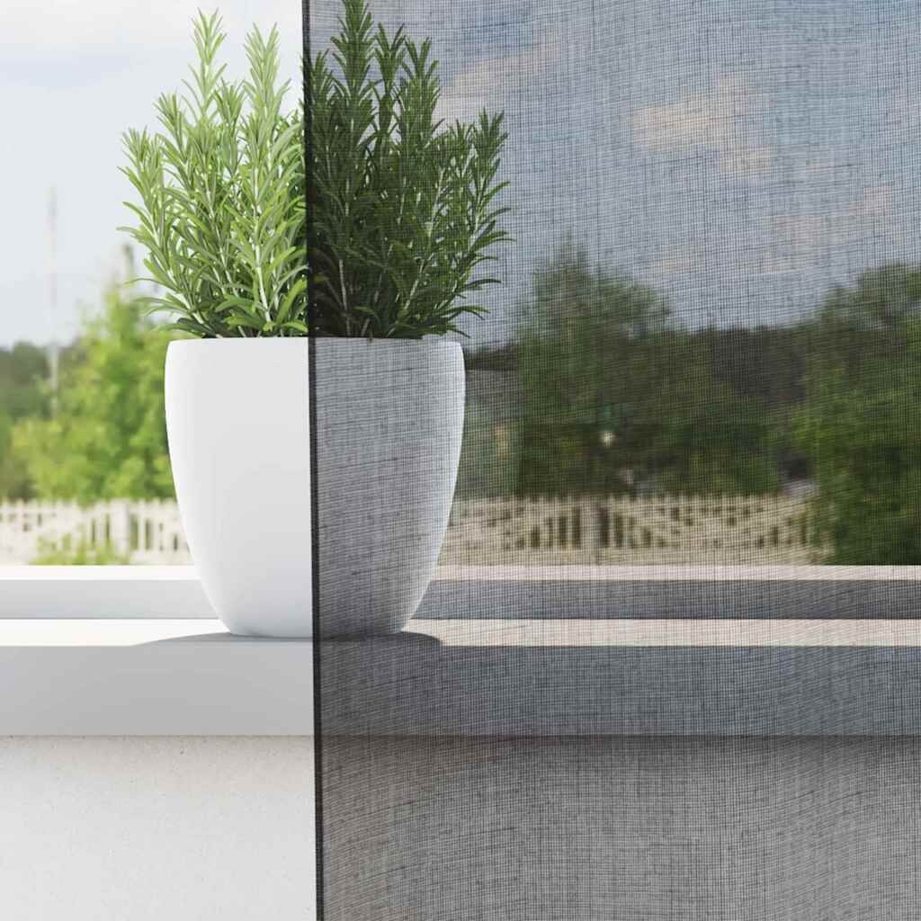 vidaXL Gordijnen Voile 2 st. Zwart - 41% Korting!