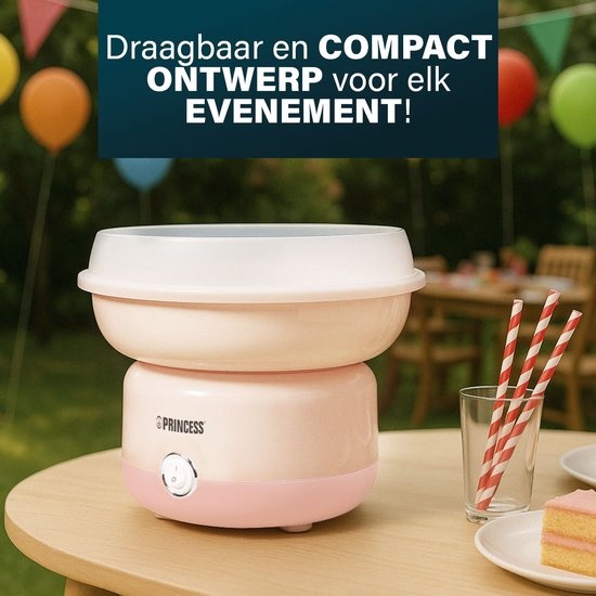 Princess Suikerspinmaker - 500W - Roze - 47% Korting!