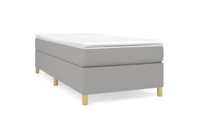 vidaXL Bedframe 100x200 cm - 35% Korting! Lichtgrijs Stof