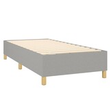 vidaXL Bedframe 100x200 cm - 35% Korting! Lichtgrijs Stof