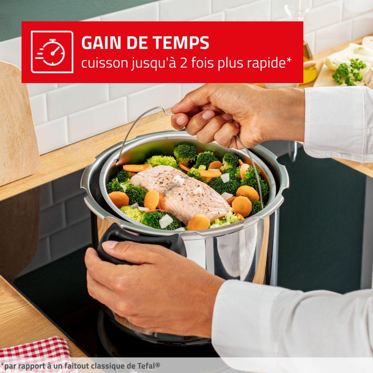 SEB Autocuiseur ClipsoMinut Gourmande 7.5L | 30% Korting