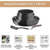TEFAL Ingenio Renew Pannenset 6 Stuks - Keramisch & 30% Korting