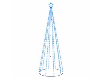 vidaXL Kegelkerstboom Blauw 310 LED's - 73% Korting!