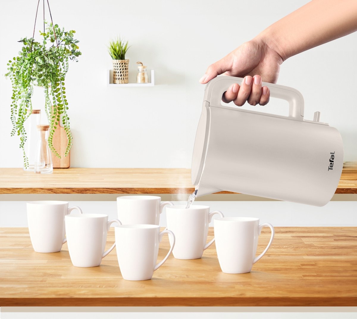 Tefal KO140B Waterkoker - 1.5L - RVS - Wit (47% Korting)