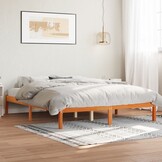 VidaXL Bedframe Grenenhout Wasbruin 160x200cm - Nu 35% Korting!