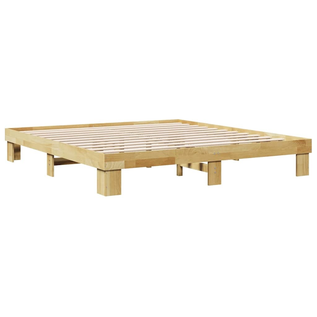 vidaXL Massief Houten Bedframe Eiken 180x200 cm - 55% Korting!