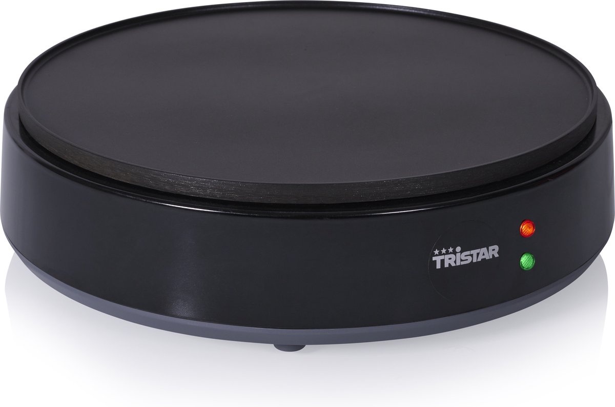 Tristar Pannenkoekenmaker 1200W - Crêpemaker - 30cm Zwart - 43% Korting!