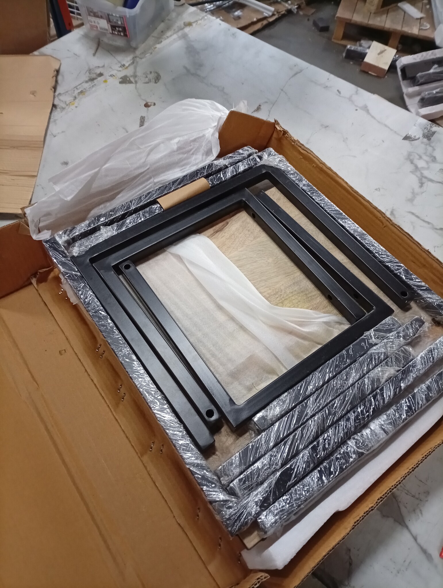 vidaXL 3-delige Salontafelset | Massief Mangohout & IJzer | 55% Korting