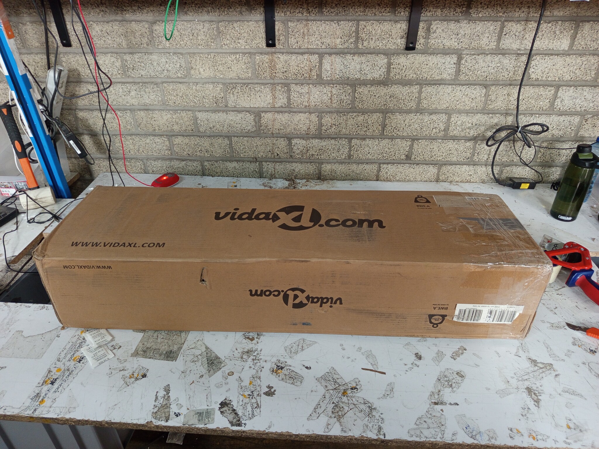 vidaXL Dressoir Gerookt Eiken 91x28x75 cm - 55% Korting!