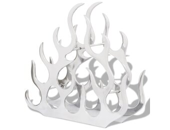 vidaXL Wijnrek Aluminium - Zilver - 35% Korting